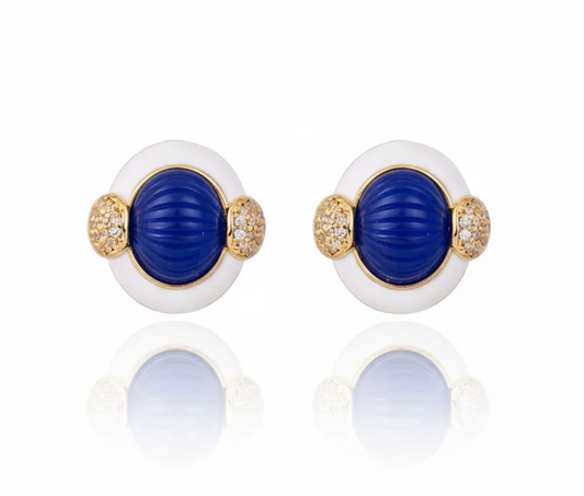 VOLPI EARRINGS BLUE