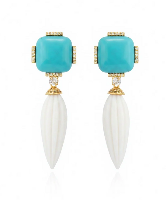 NOEMIA EARRINGS TURQUOISE