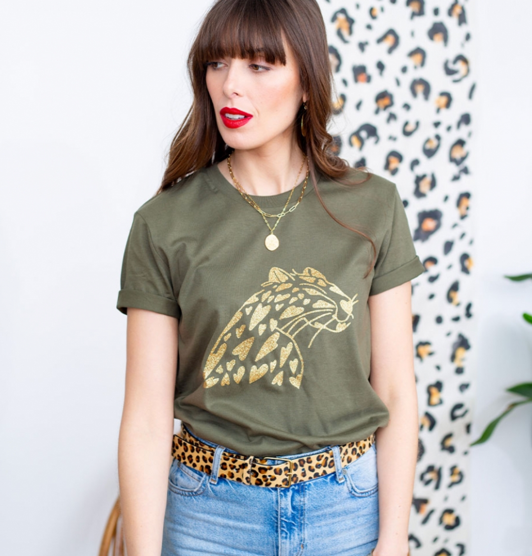 T-Shirt Ghepardo Gold by TrendyEmma