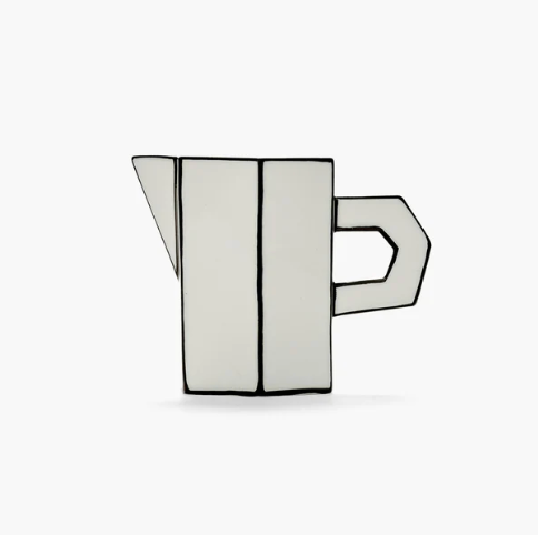 Jug White - Black /Carte Blanche