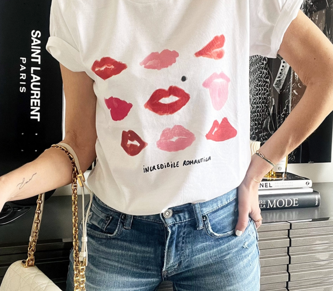 T-Shirt Romantica by TrendyEmma-White