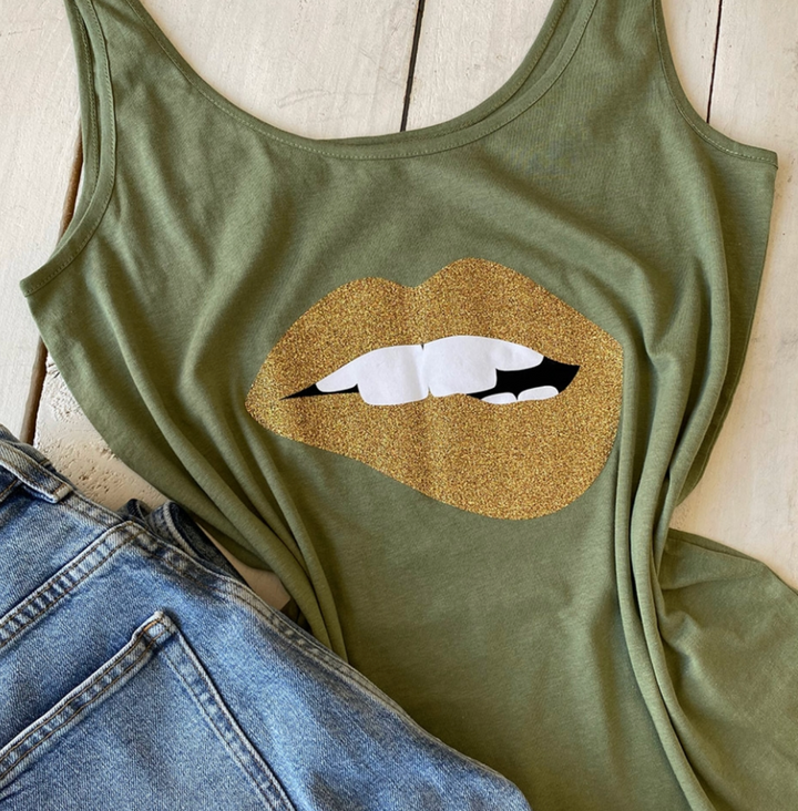 Kaki Tank Top Martina Gold