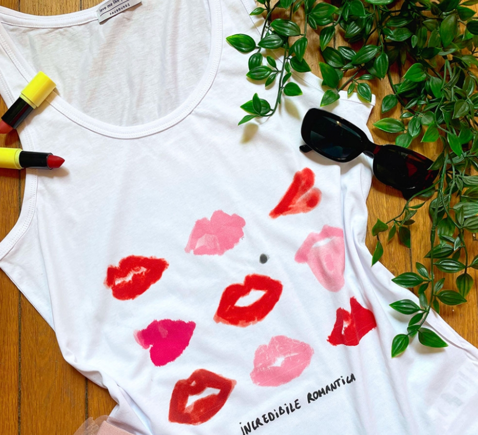 White Tank Top Incredibile Romantica