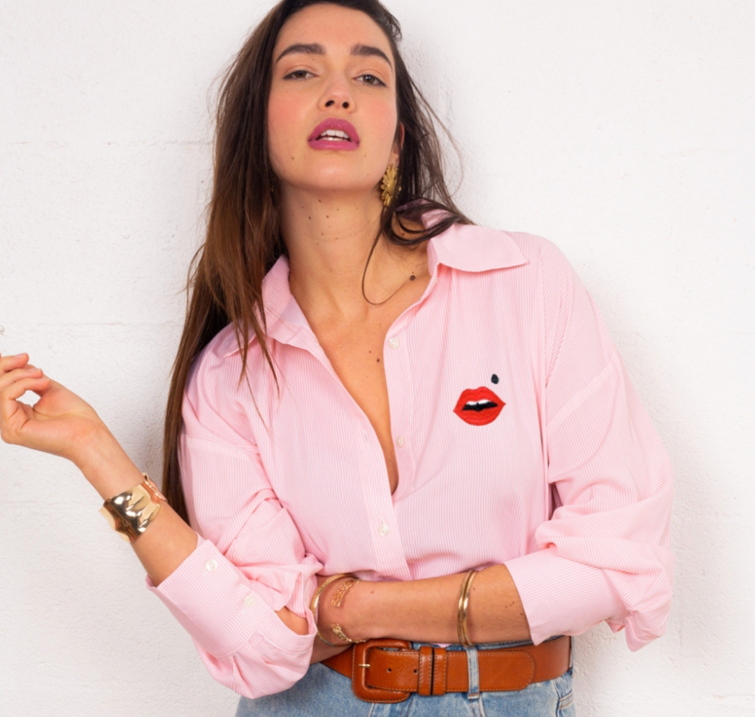 Pink Delfina Shirt -Cindy
