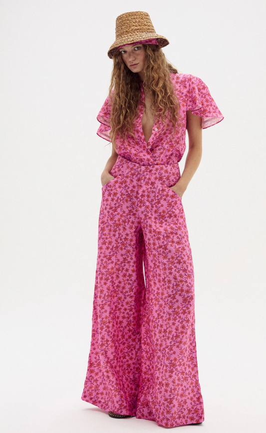 Vincent Linen Pants - Simone Print