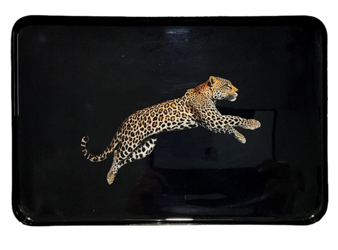 Iron Tray -Leopard