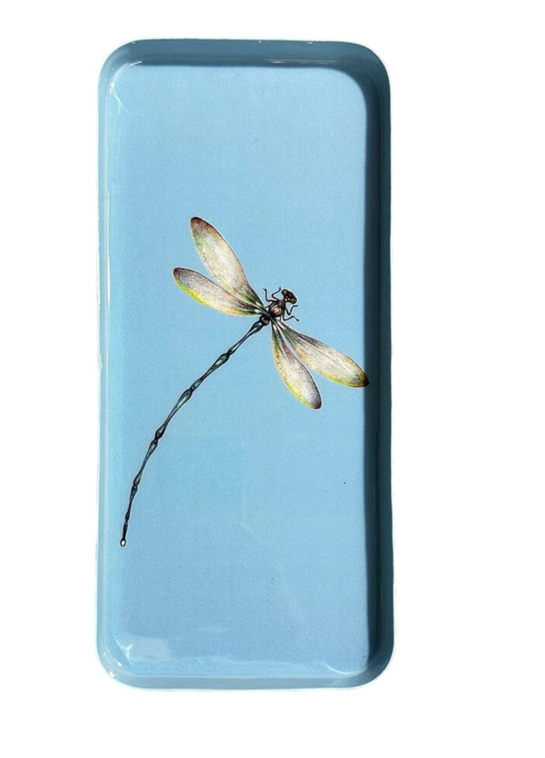Stamped Iron Tray - Dragonfly