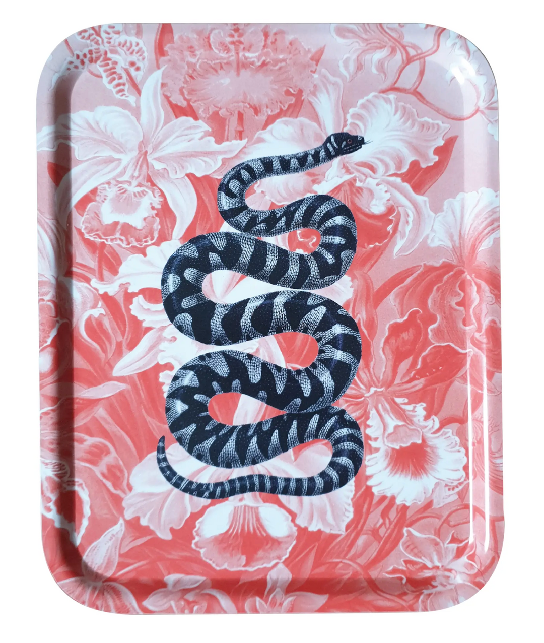 Wooden Tray - Snake Collection-Pink