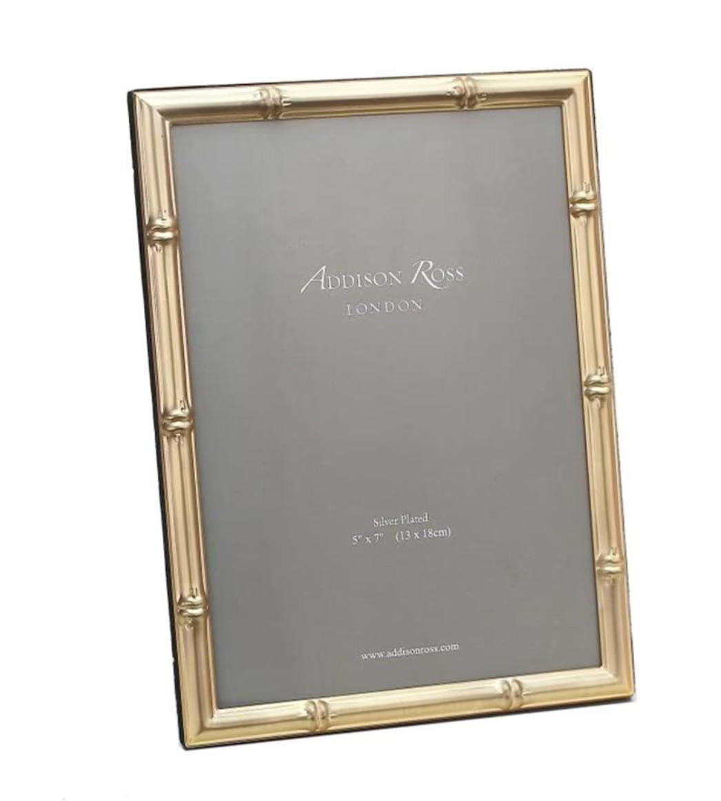 Bamboo Matte Gold Photo Frame