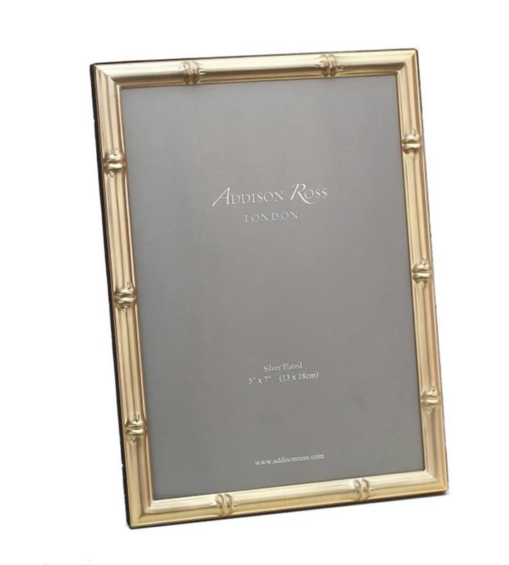 Bamboo Matte Gold Photo Frame