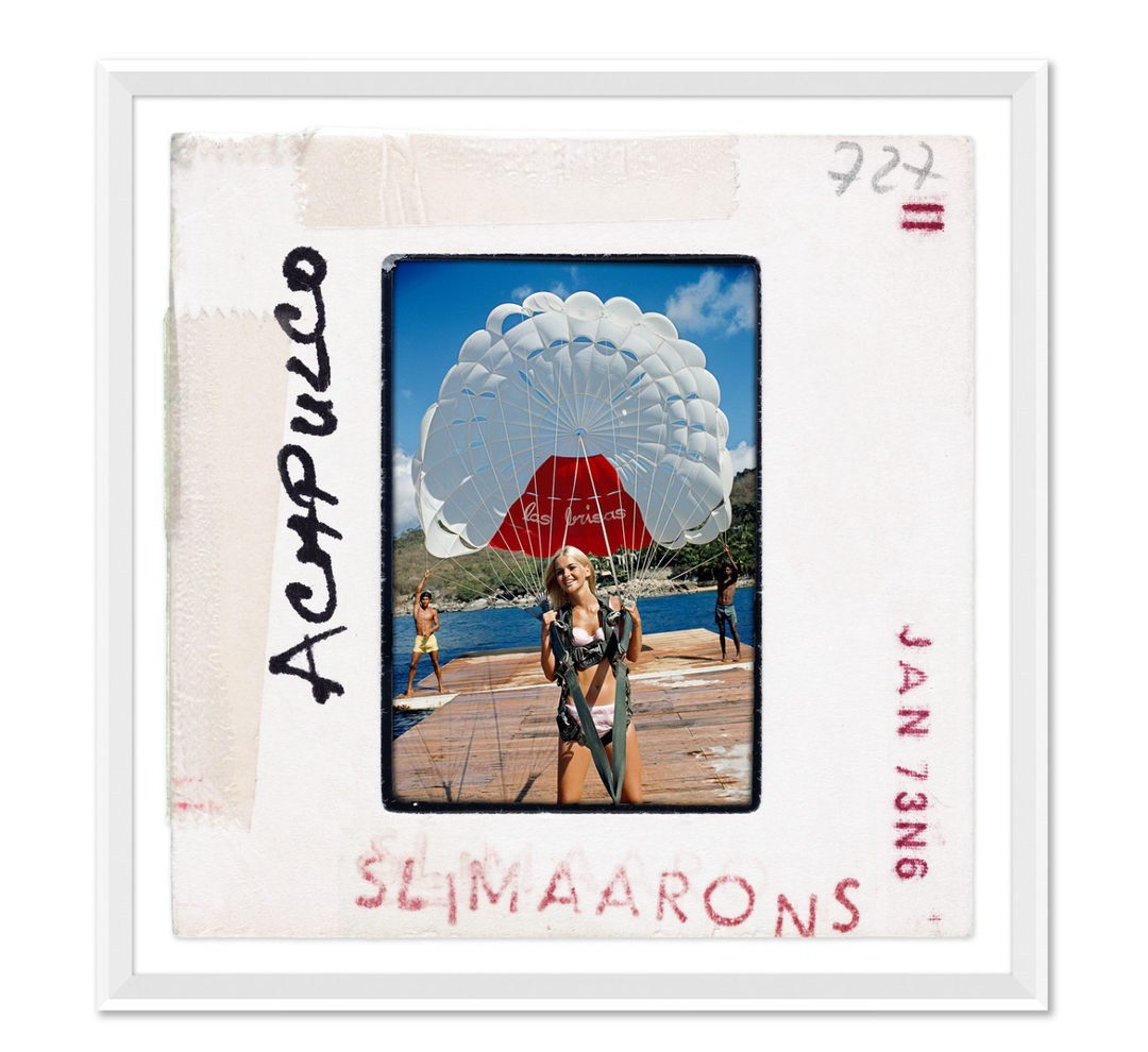 "Paragliding in Acapulco - Slide", Slim Aarons, January 1, 1968