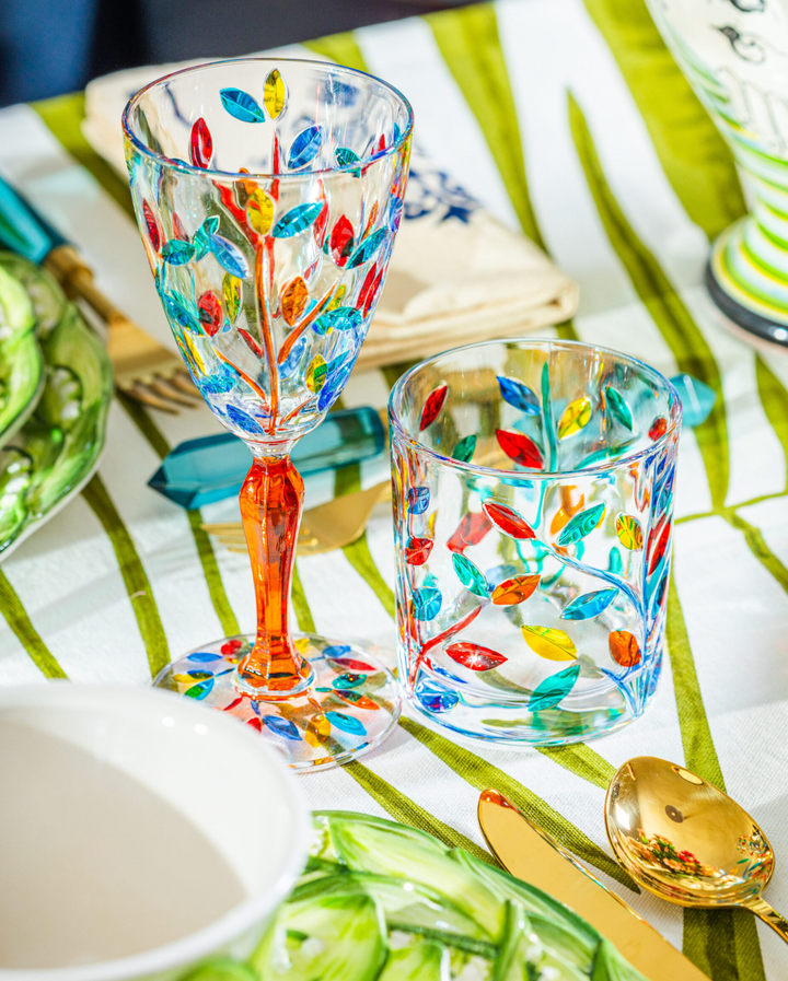 Multicoloured Crystal Wine
