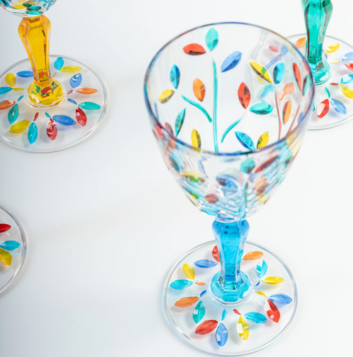 Multicoloured Crystal Wine