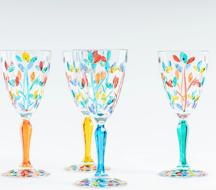 Multicoloured Crystal Wine