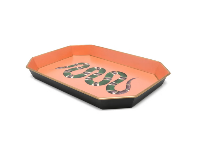 Hand-Painted  Iron Tray-Snake