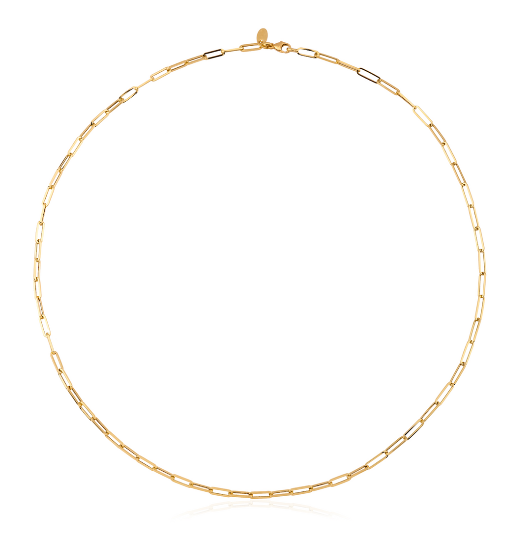 PAPER CLIP CHAIN NECKLACE