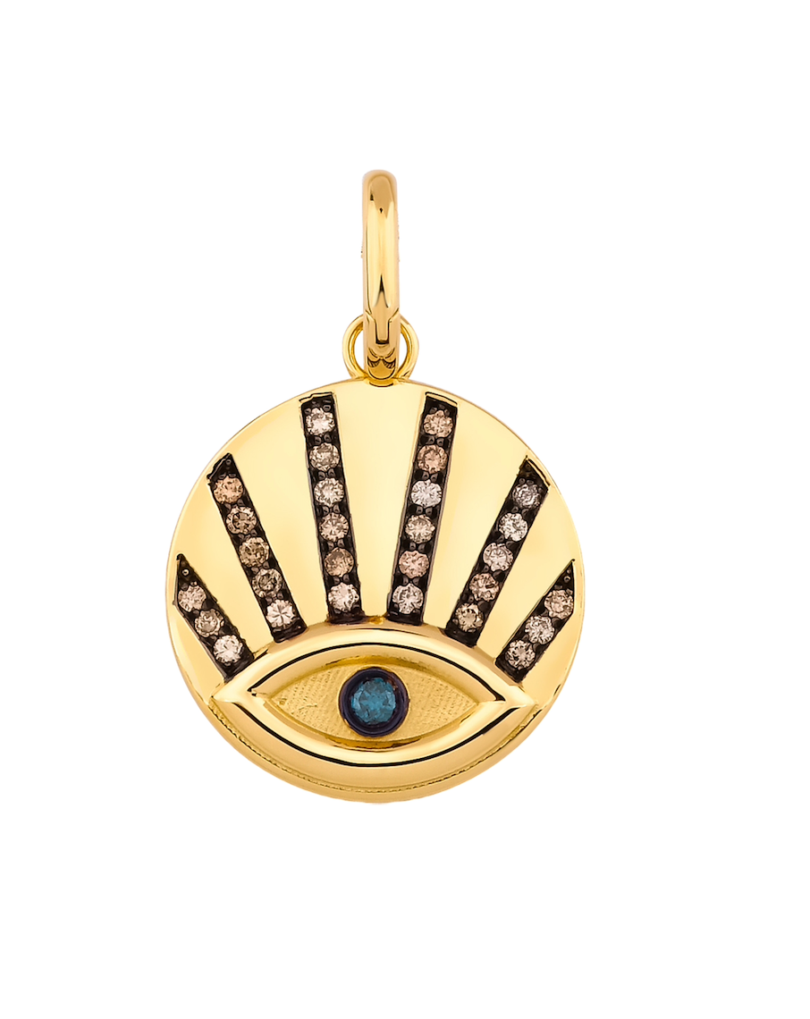 DIAMOND EYE LASH MEDALLION