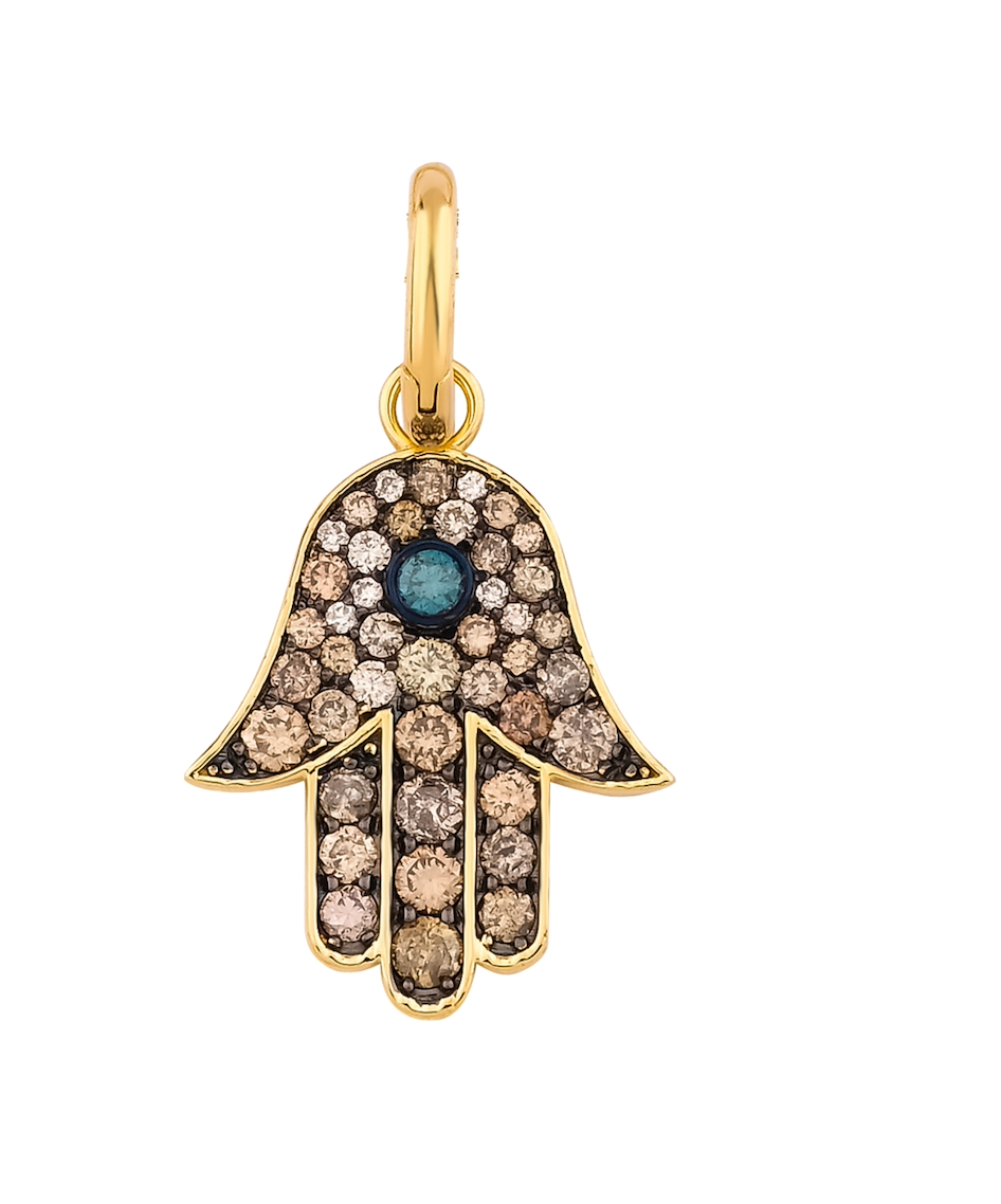 DIAMOND HAMSA PENDANT
