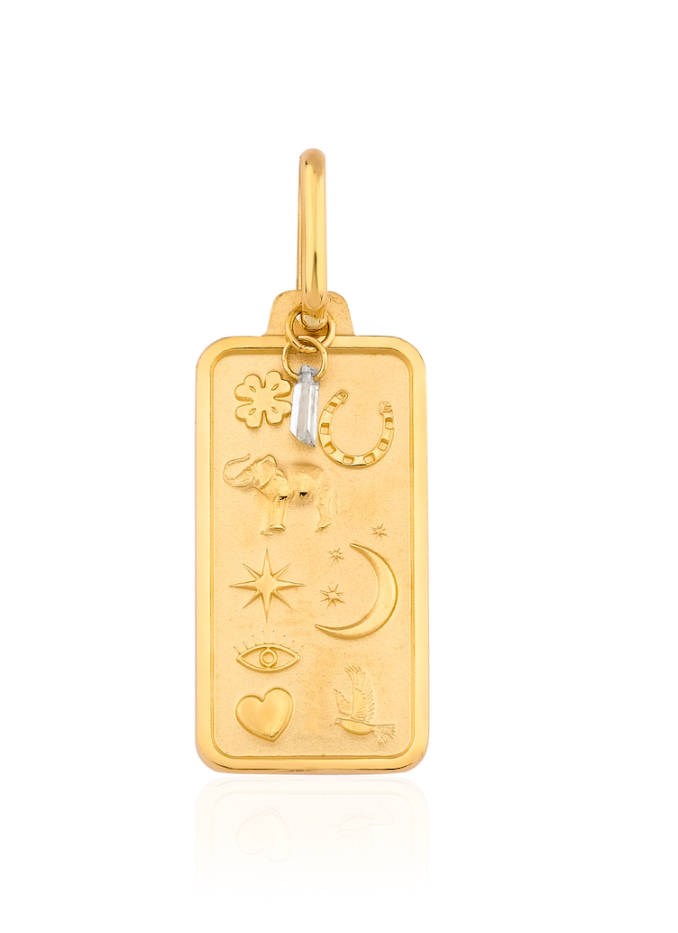 DIAMOND RECTANGLE PENDANT