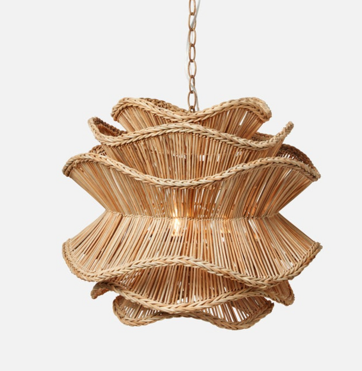 Alondra Chandelier-Natural Rattan