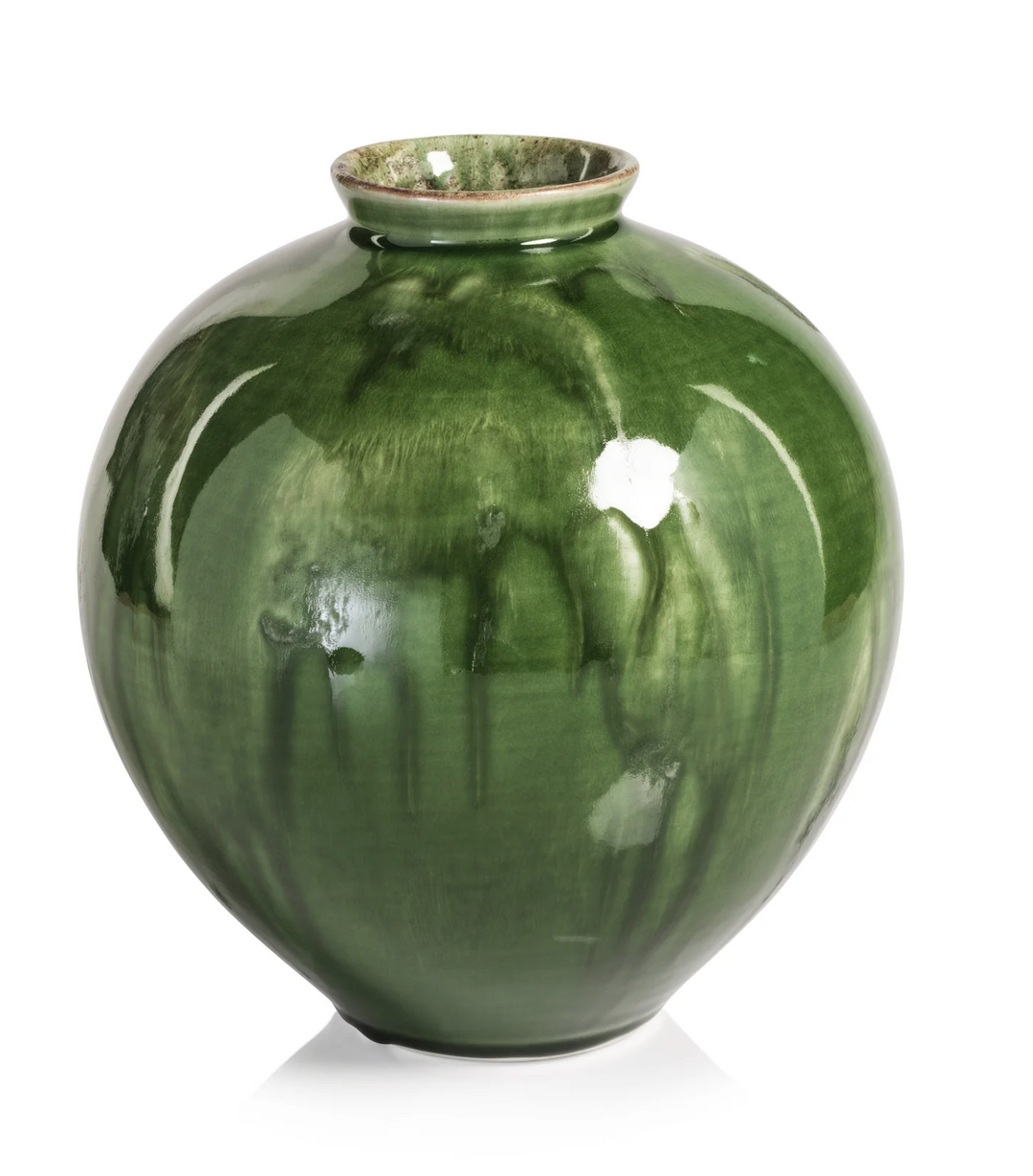 Bulbus Glazed Ceramic Vase Zodax