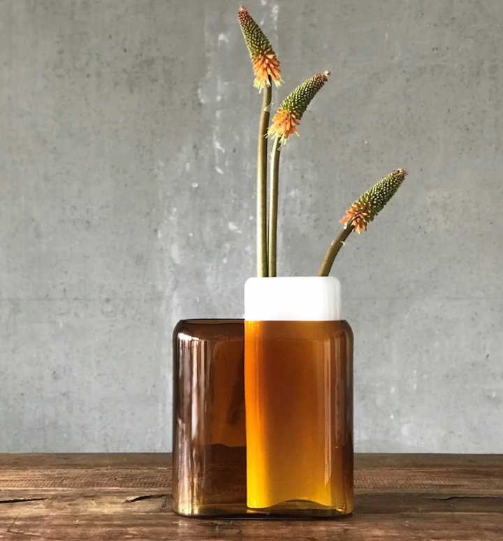 Layers Vase Medium-Amber