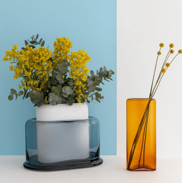 Layers Vase Medium-Amber