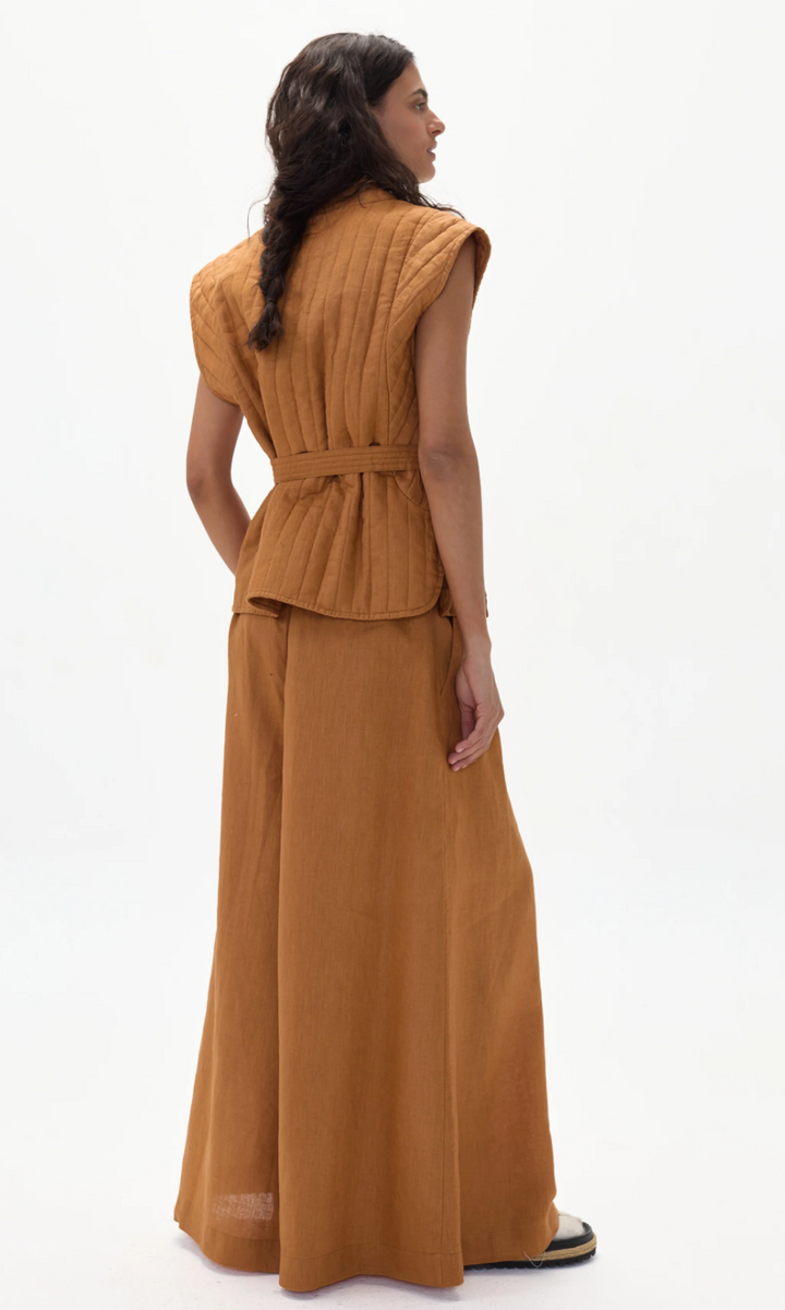 Sabi Linen Pants - Caramel