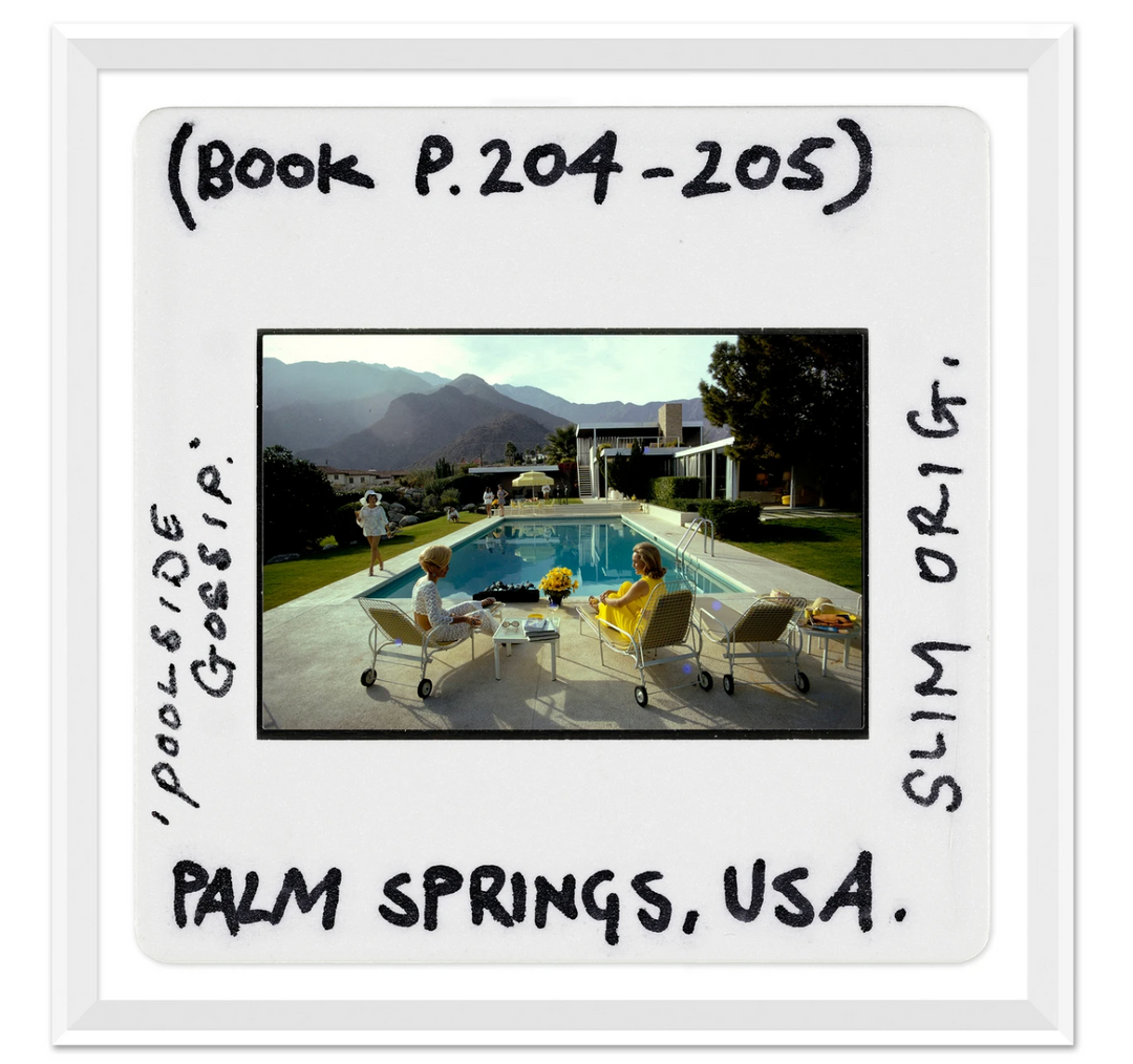 "Poolside Gossip - Slide," Slim Aarons, January 1, 1970