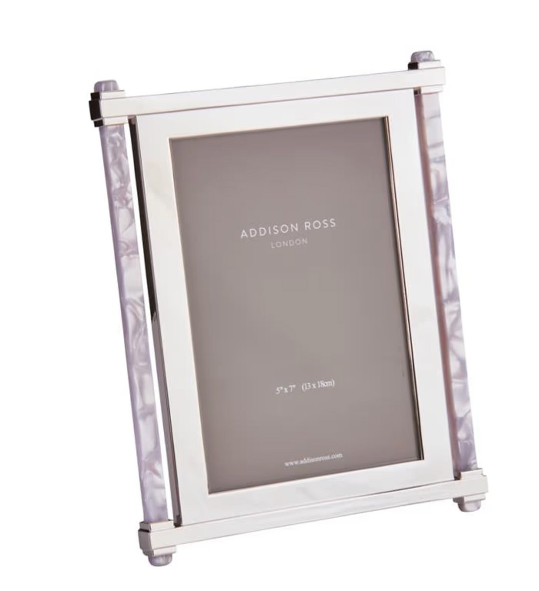 Pearl &amp; Silver  Acrylic  Frame
