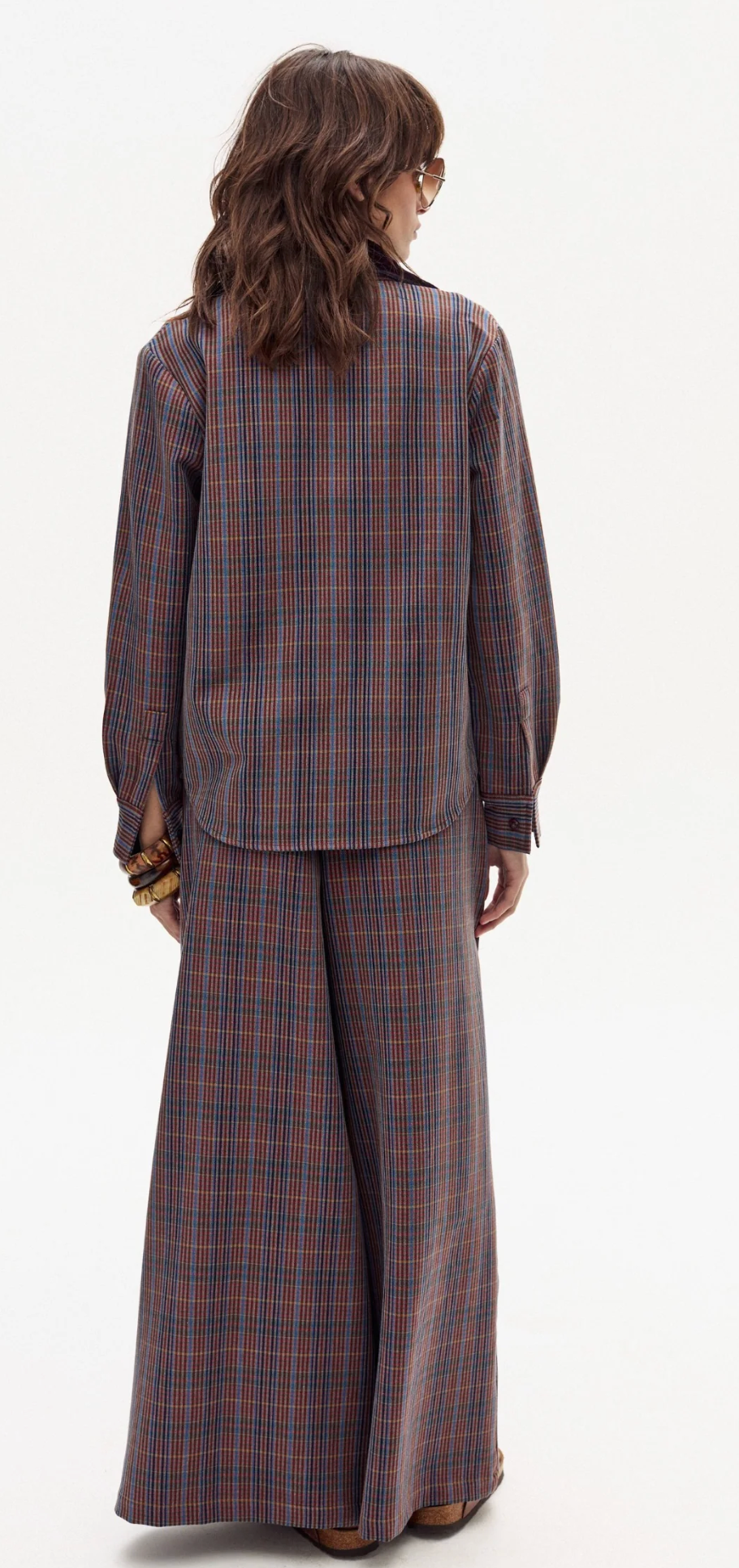 Super Culotte Twill Pants - Blue Prince of Wales