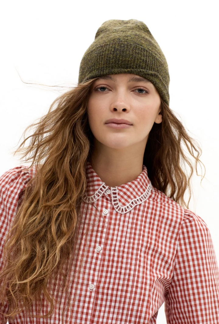 Amy Poplin Shirt - Caramel Vichy Checks