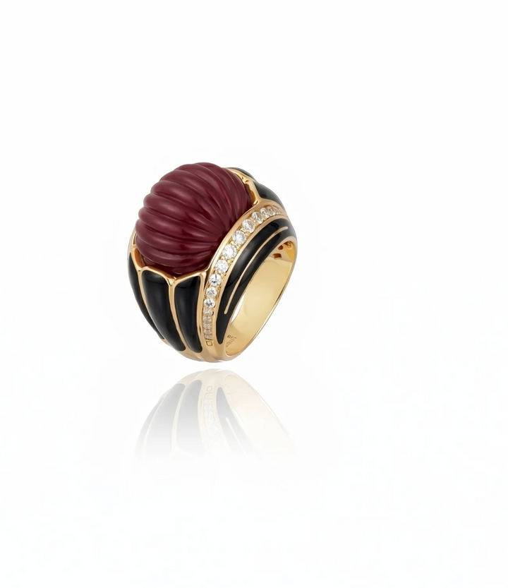 Empress Ring Burgundy