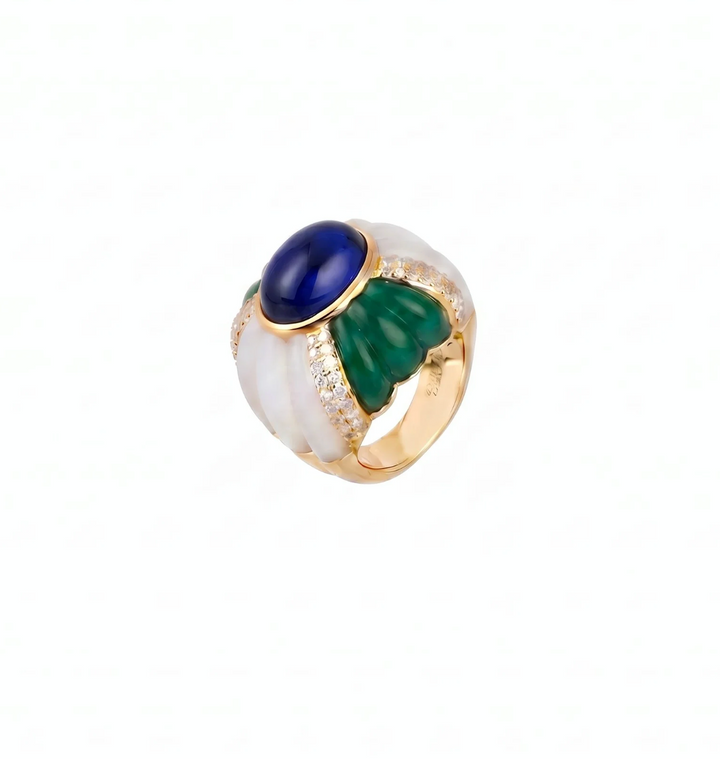 Machu Picchu Ring Blue