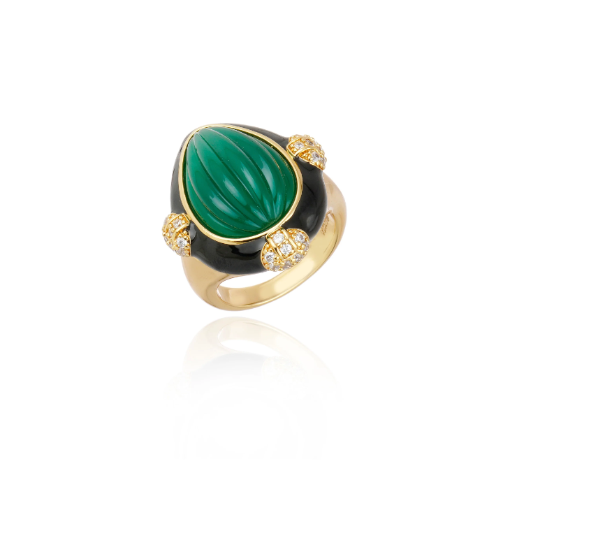 Quilla Ring Green