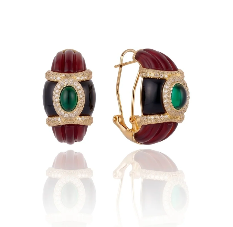 Condor Earring Burgundy