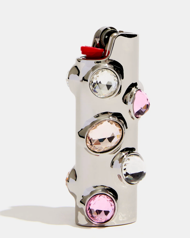 Gemstoned Lighter Case-Lavender