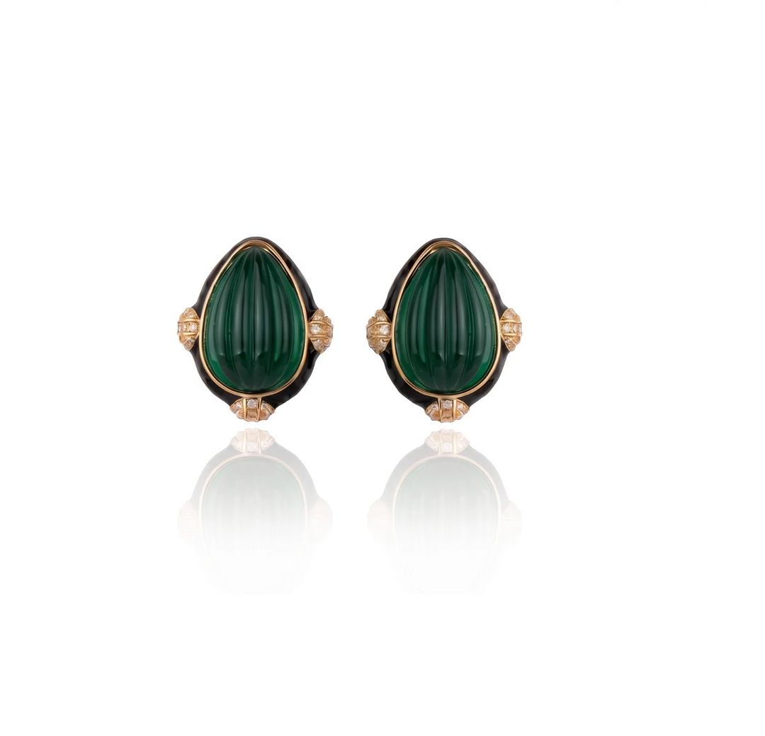 Quilla Earrings Green