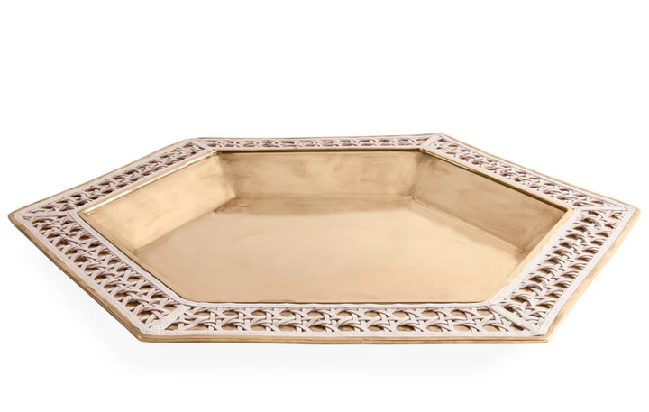 Basketweave Serving Tray