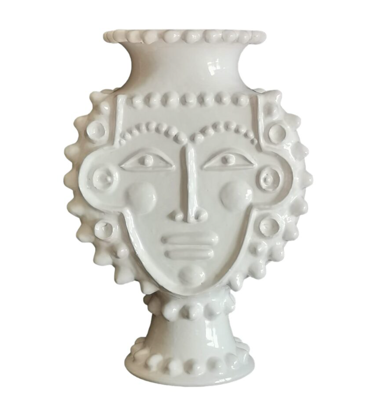 AN ITALIAN HERITAGE CERAMIC HEAD VASE