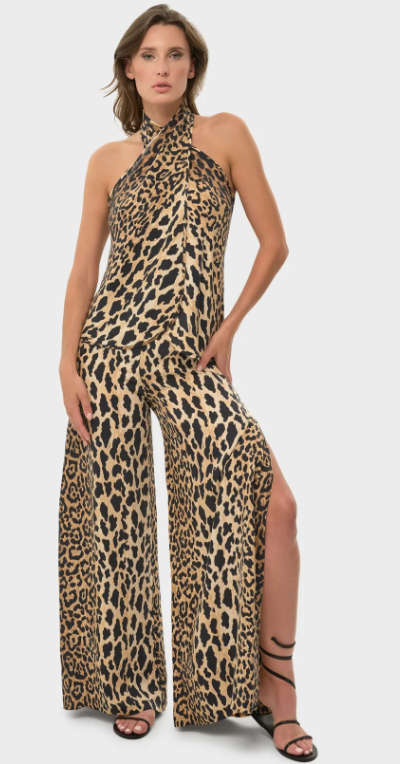 Leo Mystique Cross Halter Top