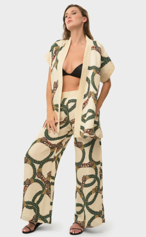 Celine Mystique Short Sleeve Wrap Top