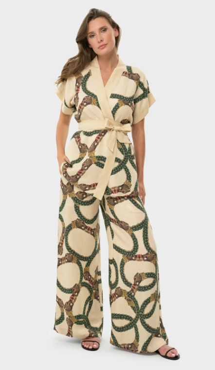 Celine Mystique Short Sleeve Wrap Top