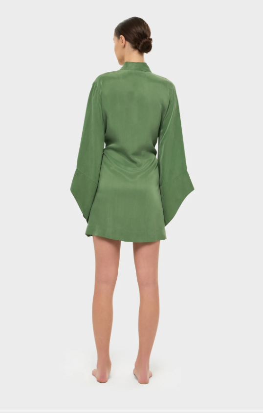 Moss Amara Mini Kimono Robe