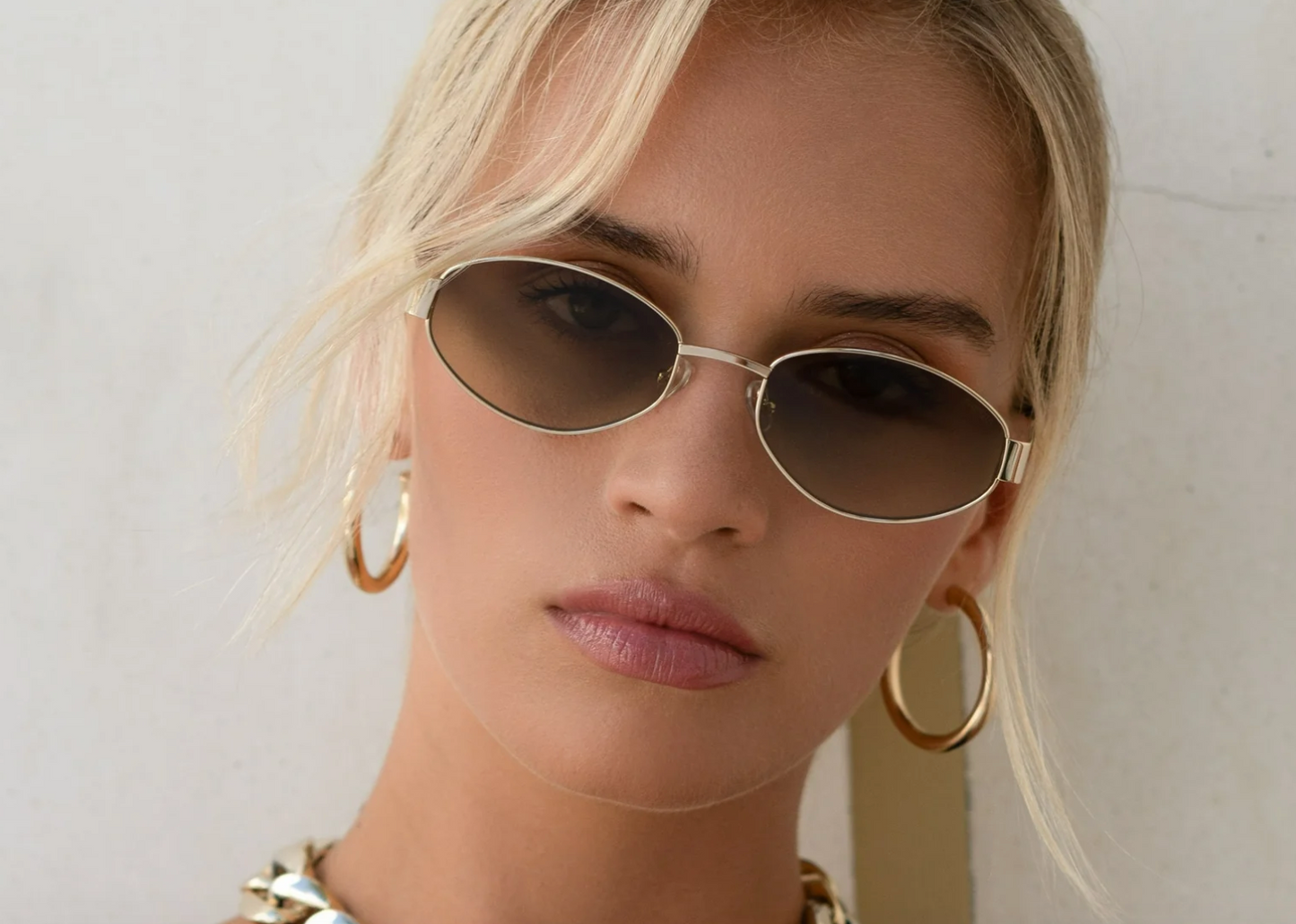 Soho Sunglass-Gold/Green