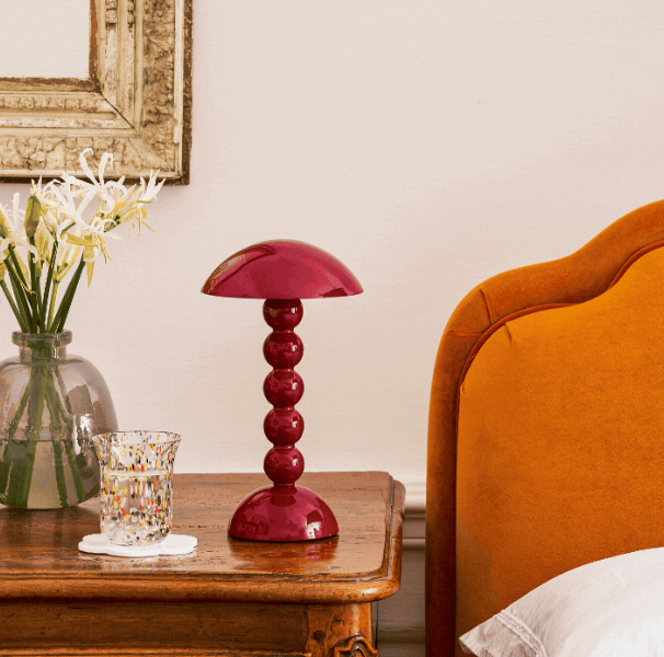 Lacquer Rechargeable Bobbin LED Lamp