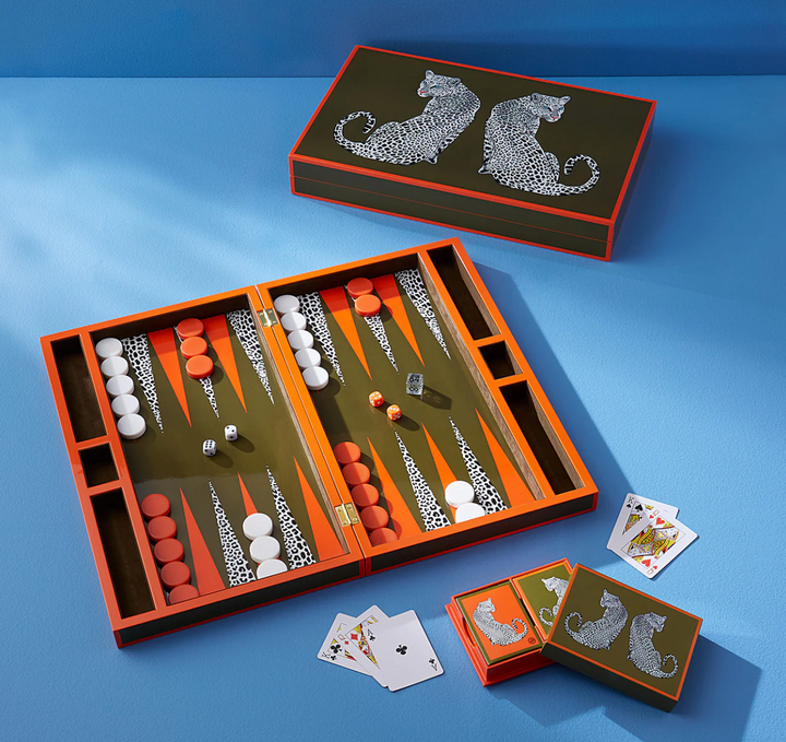 Leopard Backgammon Set