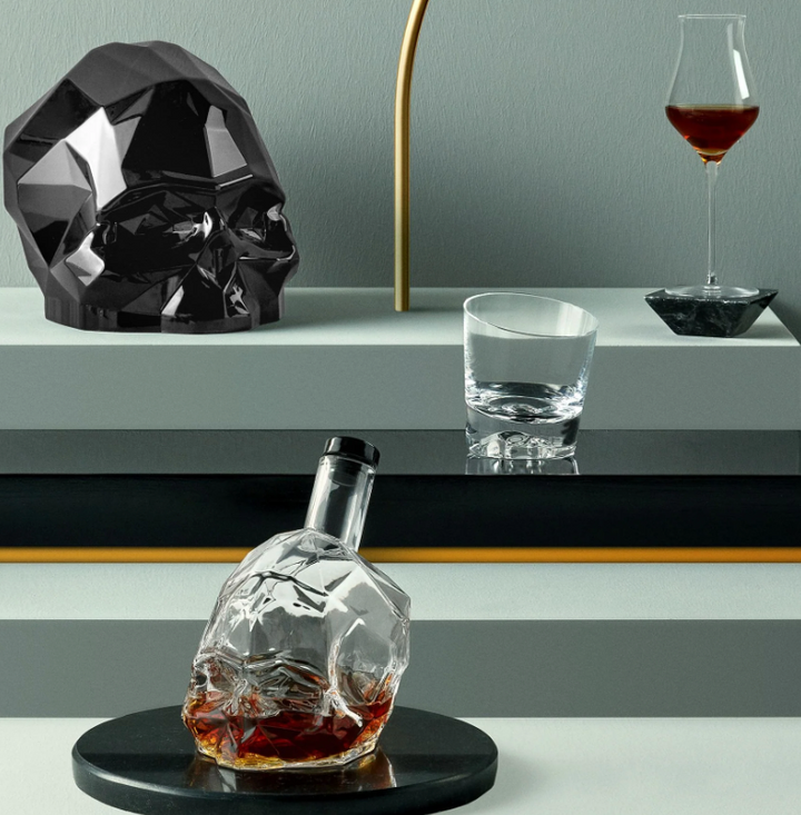 Memento Mori  Whiskey Glasses-Set of 2