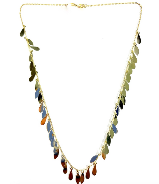 PEAR FRINGE NECKLACE