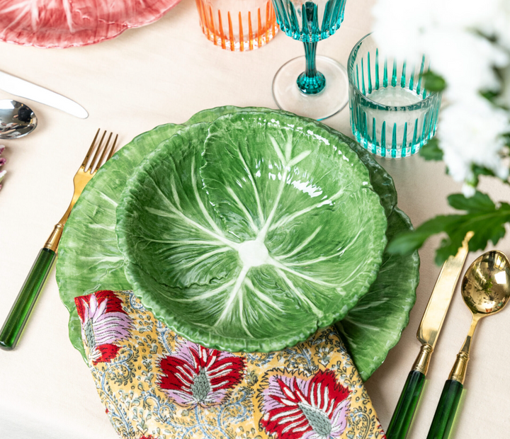 Radicchio Collection Hand-Painted Ceramic Bowl
